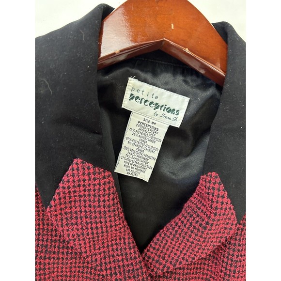 Petite Perceptionsby Irene B Suit Slacks Pants Set Res and Black Size 8 P - Picture 9 of 11